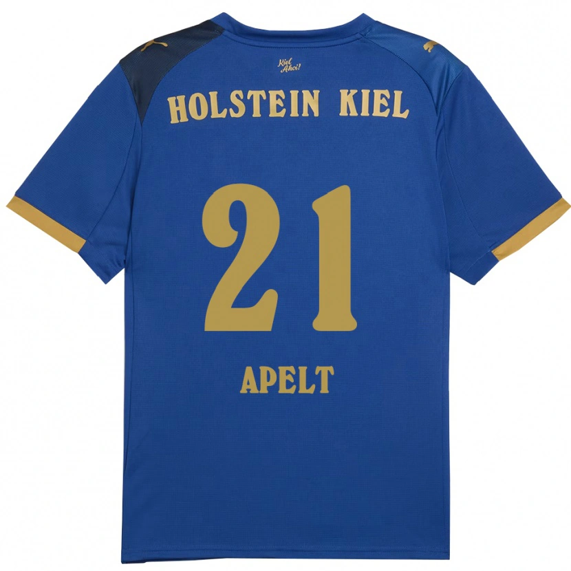 Danxen Herren Maximilian Apelt #21 Blau Gold Heimtrikot Trikot 2025/26 T-Shirt