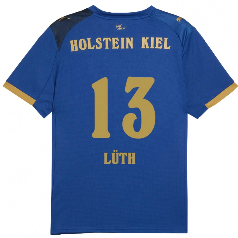 Danxen Herren Felix Lüth #13 Blau Gold Heimtrikot Trikot 2025/26 T-Shirt