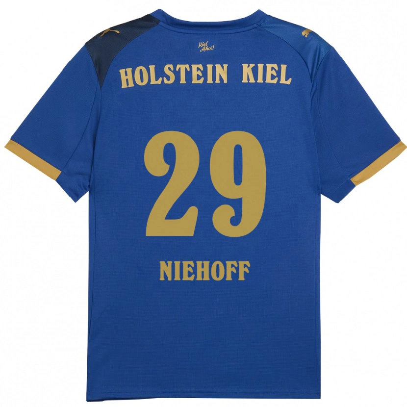 Danxen Herren Niklas Niehoff #29 Blau Gold Heimtrikot Trikot 2025/26 T-Shirt