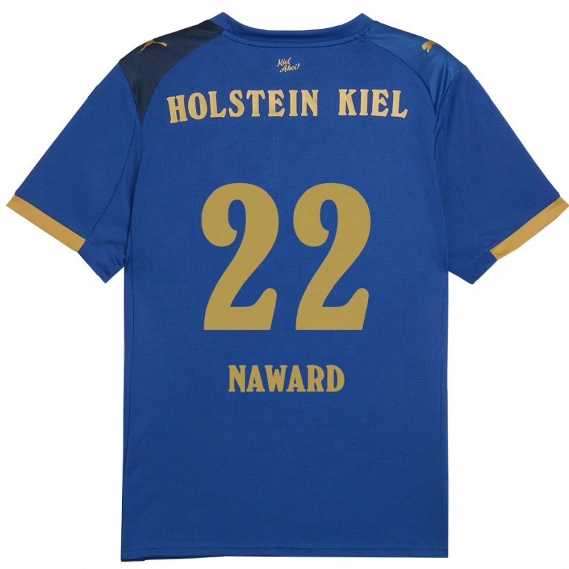 Danxen Herren Lela Naward #22 Blau Gold Heimtrikot Trikot 2025/26 T-Shirt