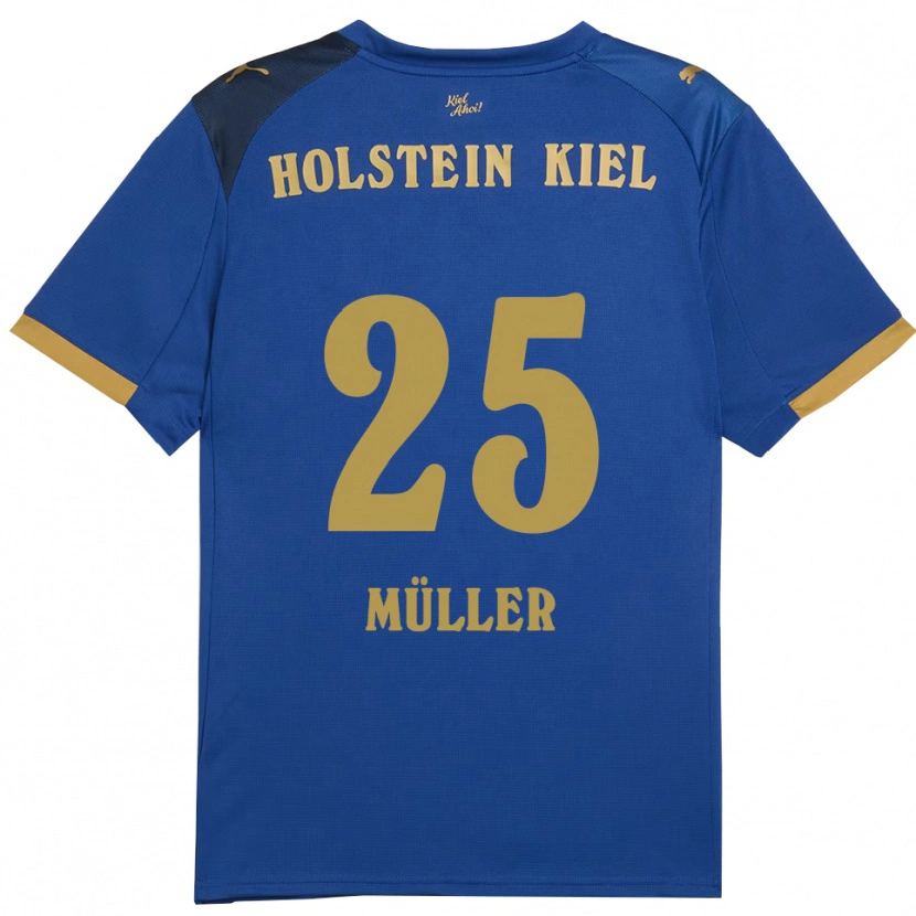 Danxen Herren Marcus Müller #25 Blau Gold Heimtrikot Trikot 2025/26 T-Shirt