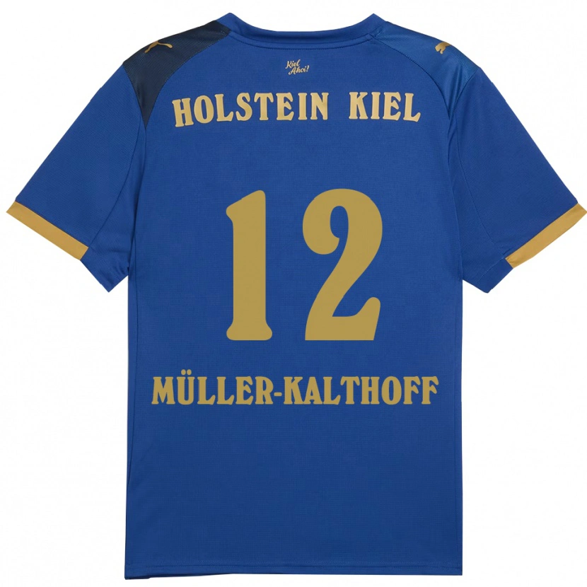 Danxen Herren Henrie Müller-Kalthoff #12 Blau Gold Heimtrikot Trikot 2025/26 T-Shirt