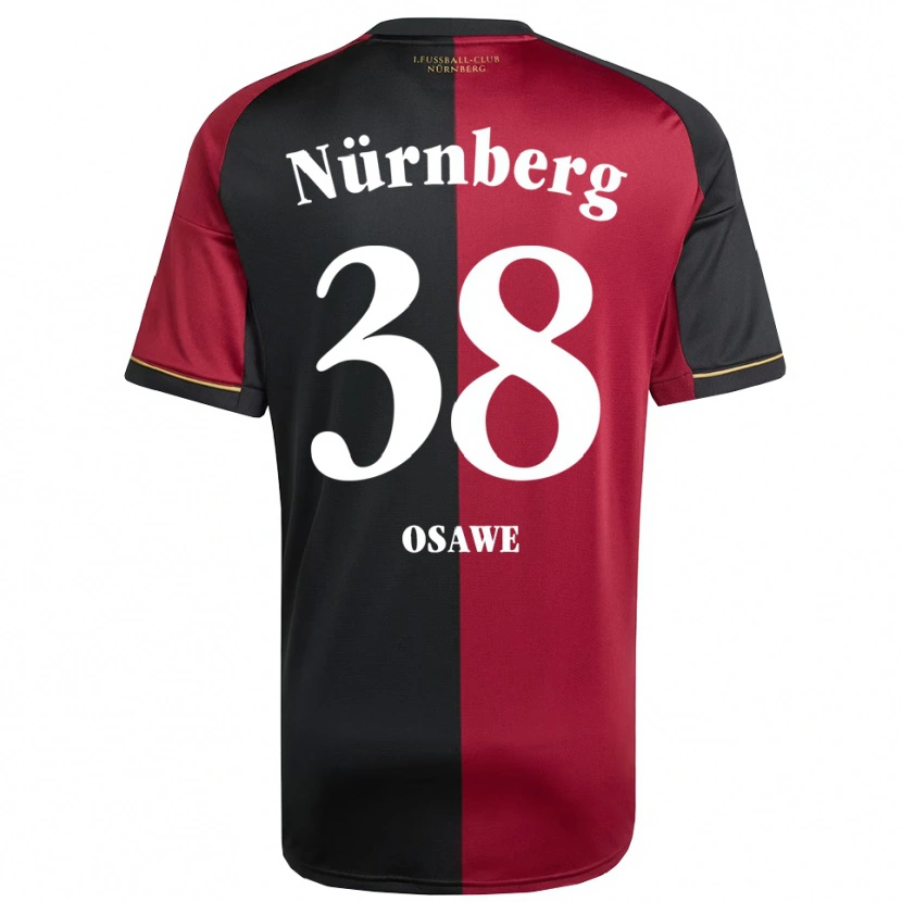 Danxen Herren Winners Osawe #38 Burgunder Schwarz Heimtrikot Trikot 2025/26 T-Shirt