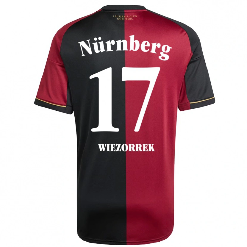 Danxen Herren Moritz Wiezorrek #17 Burgunder Schwarz Heimtrikot Trikot 2025/26 T-Shirt