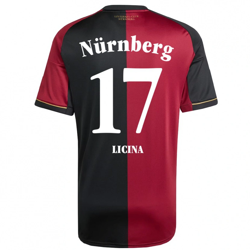 Danxen Herren Selma Licina #17 Burgunder Schwarz Heimtrikot Trikot 2025/26 T-Shirt