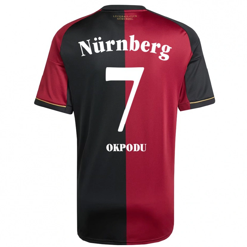 Danxen Herren David Okpodu #7 Burgunder Schwarz Heimtrikot Trikot 2025/26 T-Shirt