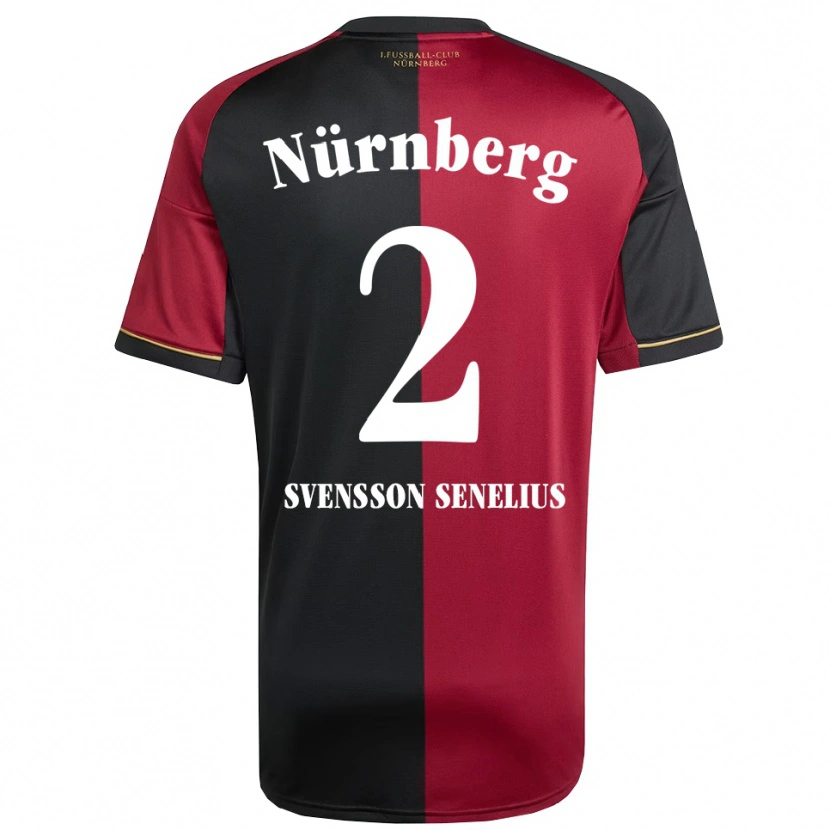 Danxen Herren Klara Svensson Senelius #2 Burgunder Schwarz Heimtrikot Trikot 2025/26 T-Shirt