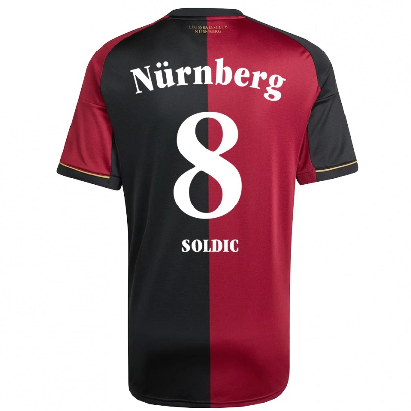 Danxen Herren Marko Soldic #8 Burgunder Schwarz Heimtrikot Trikot 2025/26 T-Shirt