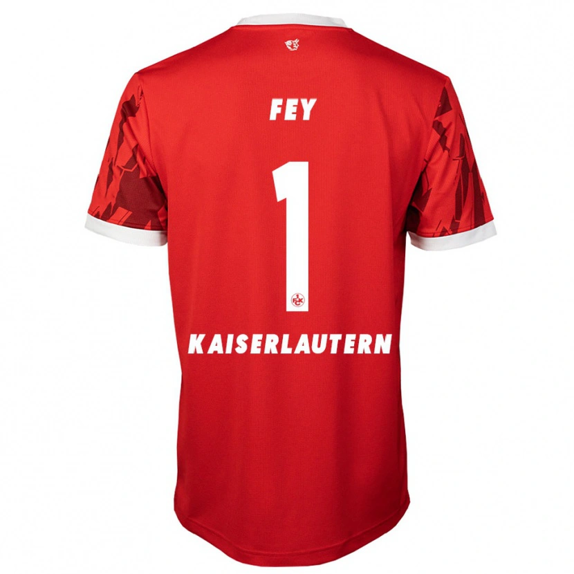 Danxen Herren Tyler Fey #1 Rot Weiß Heimtrikot Trikot 2025/26 T-Shirt