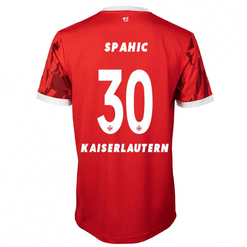 Danxen Herren Avdo Spahic #30 Rot Weiß Heimtrikot Trikot 2025/26 T-Shirt