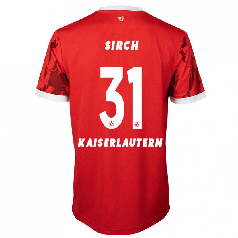 Danxen Herren Luca Sirch #31 Rot Weiß Heimtrikot Trikot 2025/26 T-Shirt