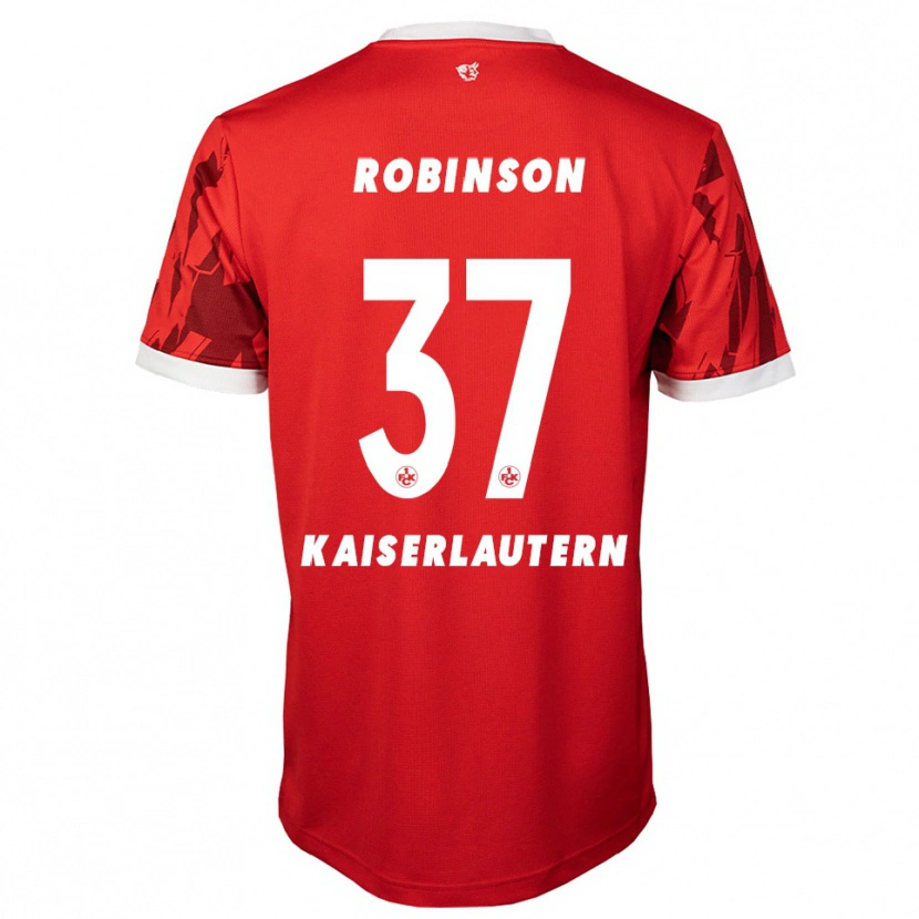 Danxen Herren Leon Robinson #37 Rot Weiß Heimtrikot Trikot 2025/26 T-Shirt