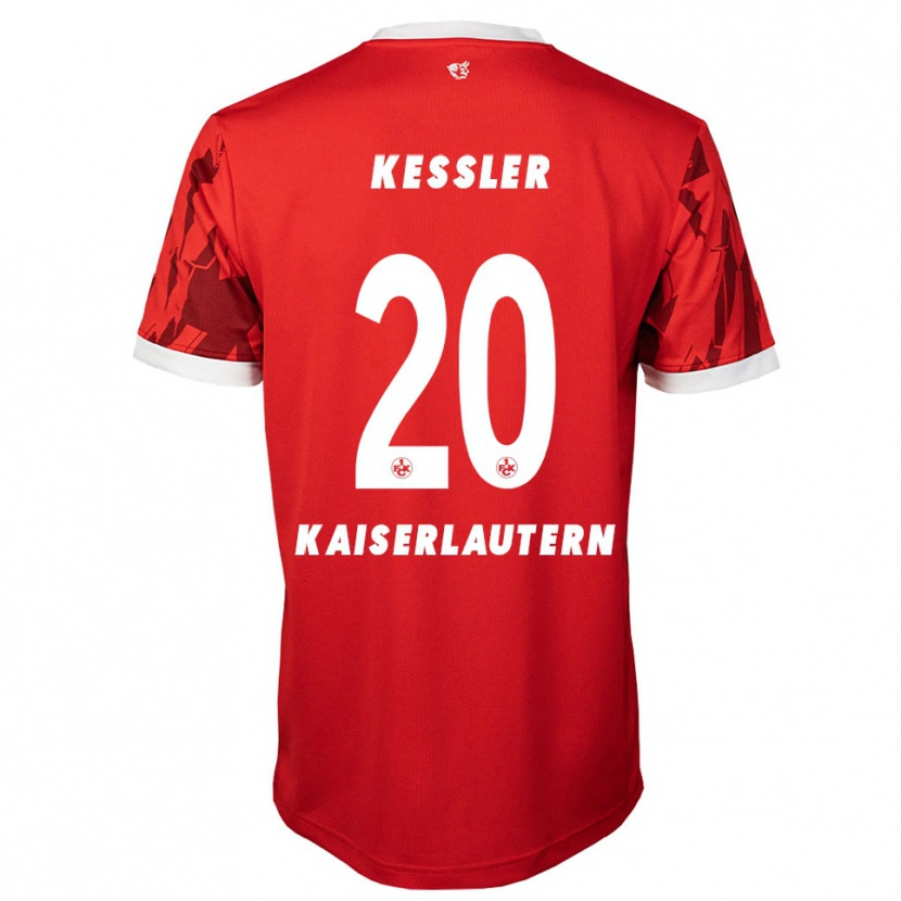 Danxen Herren Louis Keßler #20 Rot Weiß Heimtrikot Trikot 2025/26 T-Shirt