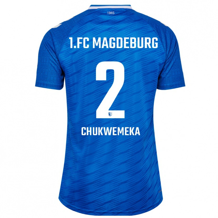 Danxen Herren Stancy Chukwemeka #2 Blau Weiß Heimtrikot Trikot 2025/26 T-Shirt