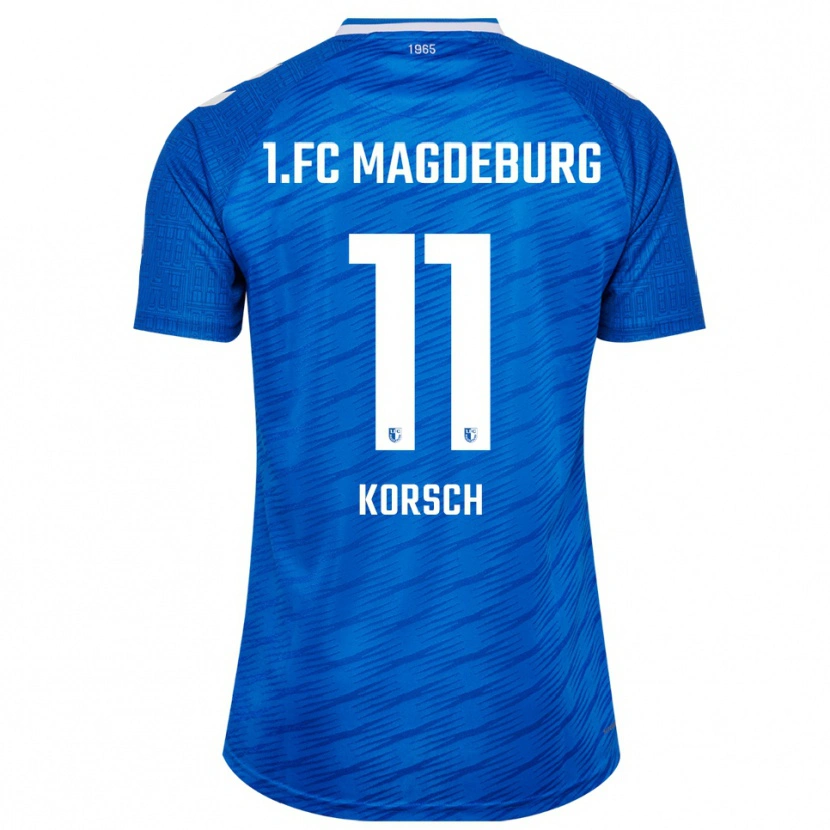 Danxen Herren Stefan Korsch #11 Blau Weiß Heimtrikot Trikot 2025/26 T-Shirt