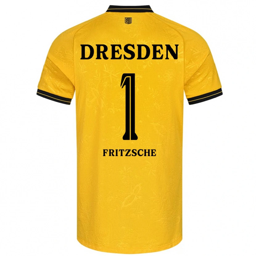 Danxen Herren Maximus Fritzsche #1 Gelb Schwarz Heimtrikot Trikot 2025/26 T-Shirt