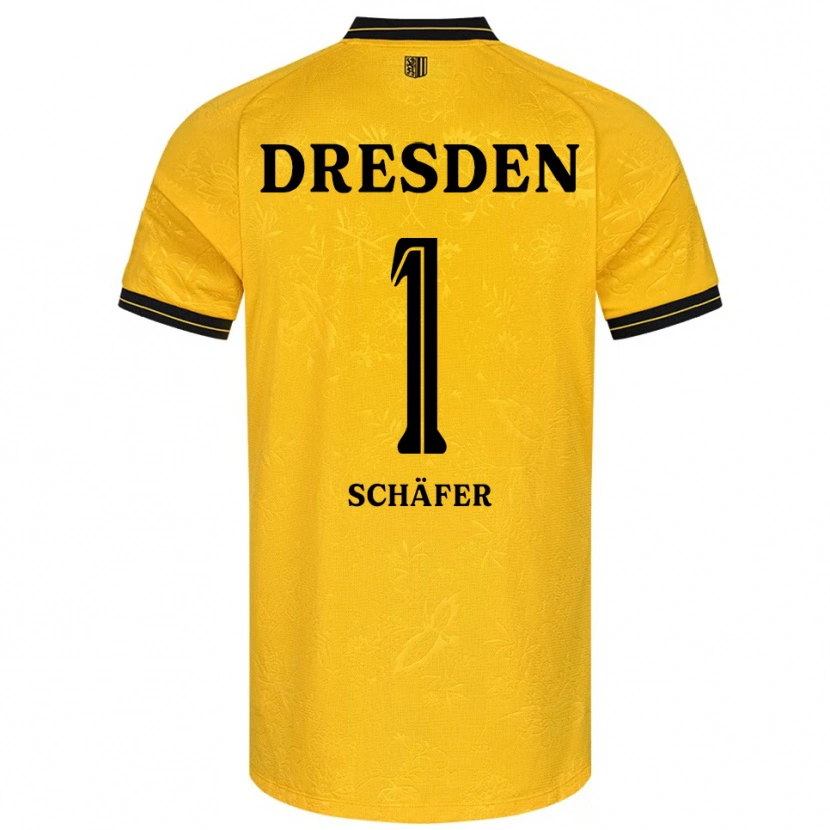 Danxen Herren Moritz Schäfer #1 Gelb Schwarz Heimtrikot Trikot 2025/26 T-Shirt