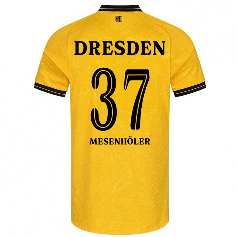 Danxen Herren Daniel Mesenhöler #37 Gelb Schwarz Heimtrikot Trikot 2025/26 T-Shirt
