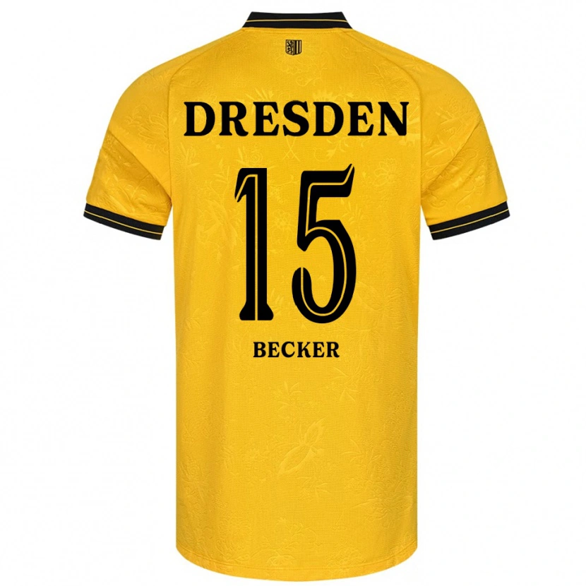 Danxen Herren Rochael Becker #15 Gelb Schwarz Heimtrikot Trikot 2025/26 T-Shirt