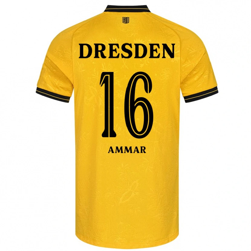 Danxen Herren Amer Ammar #16 Gelb Schwarz Heimtrikot Trikot 2025/26 T-Shirt