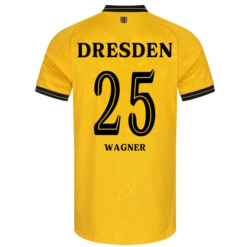 Danxen Herren Noah Wagner #25 Gelb Schwarz Heimtrikot Trikot 2025/26 T-Shirt