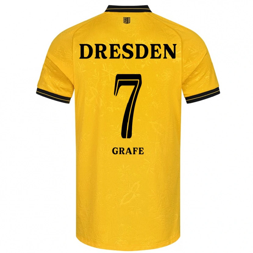 Danxen Herren Quentin Grafe #7 Gelb Schwarz Heimtrikot Trikot 2025/26 T-Shirt