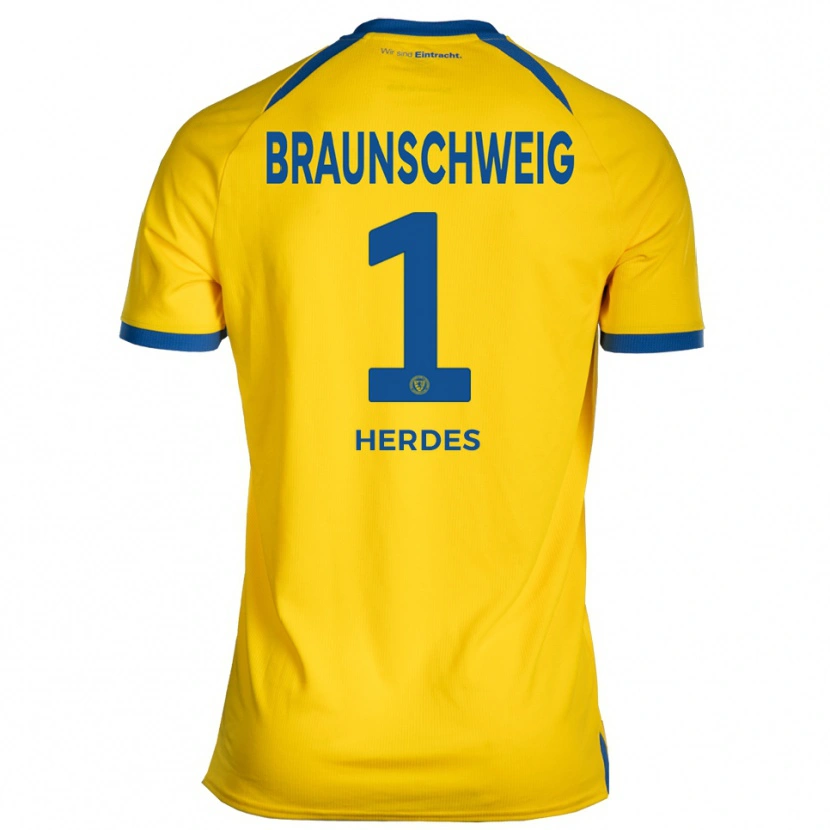 Danxen Herren Leon Herdes #1 Gelb Blau Heimtrikot Trikot 2025/26 T-Shirt