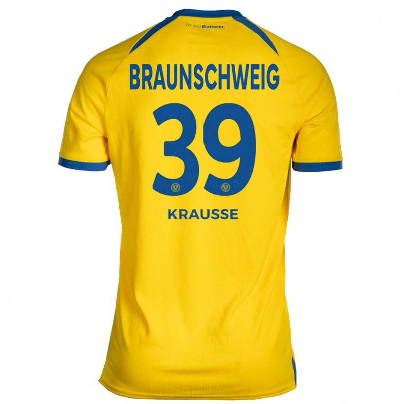 Danxen Herren Robin Krauße #39 Gelb Blau Heimtrikot Trikot 2025/26 T-Shirt