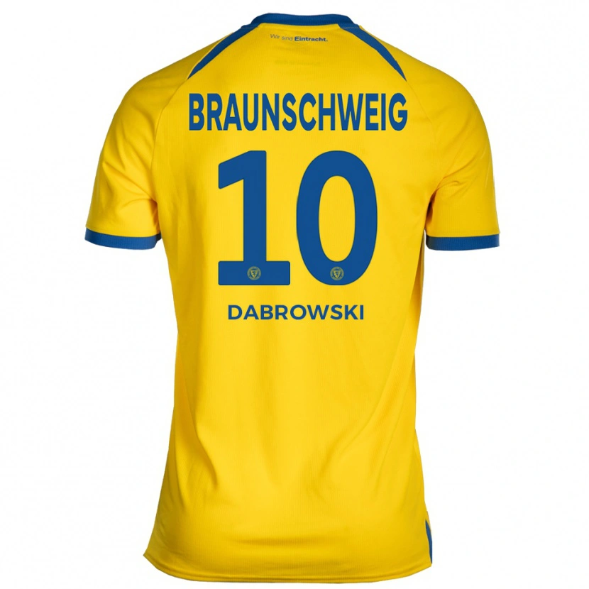 Danxen Herren Sebastian Dabrowski #10 Gelb Blau Heimtrikot Trikot 2025/26 T-Shirt