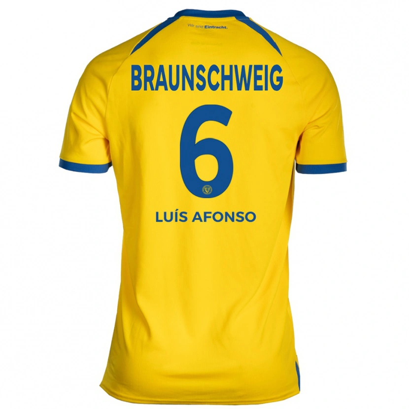 Danxen Herren Hugo Luís Afonso #6 Gelb Blau Heimtrikot Trikot 2025/26 T-Shirt