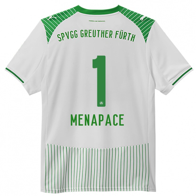 Danxen Herren Theo Menapace #1 Weiß Grün Heimtrikot Trikot 2025/26 T-Shirt