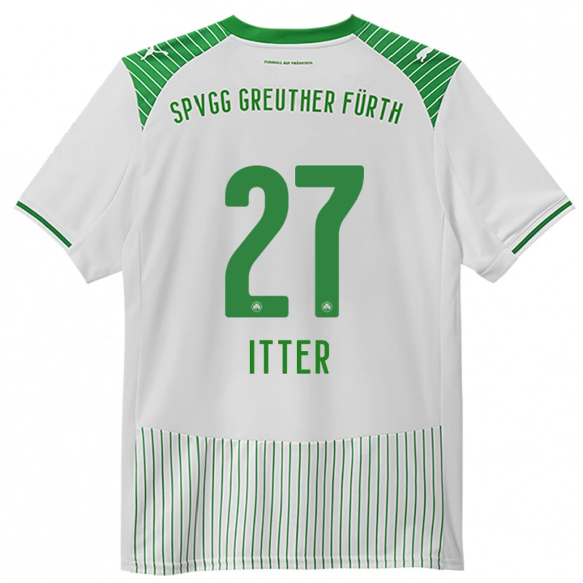 Danxen Herren Luca Itter #27 Weiß Grün Heimtrikot Trikot 2025/26 T-Shirt