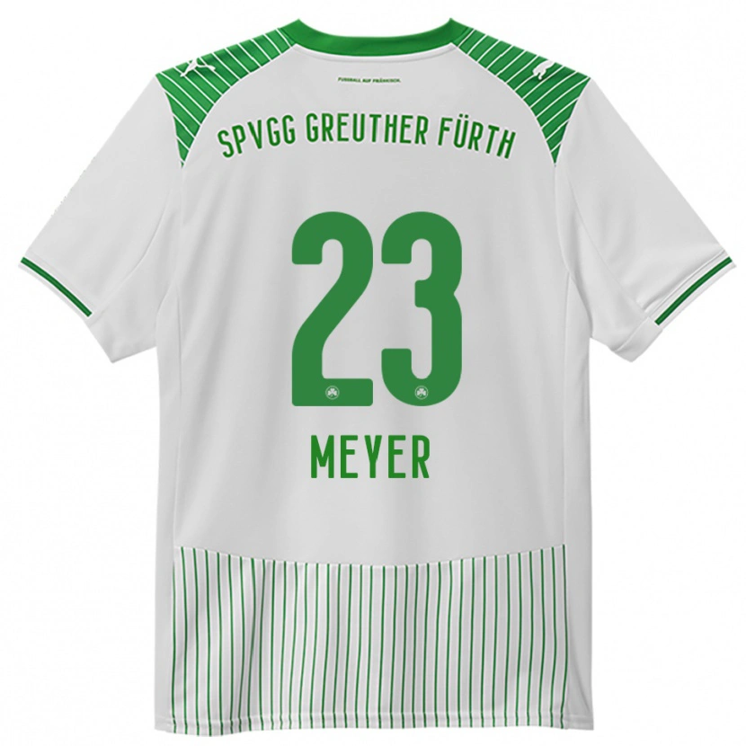 Danxen Herren Max Meyer #23 Weiß Grün Heimtrikot Trikot 2025/26 T-Shirt