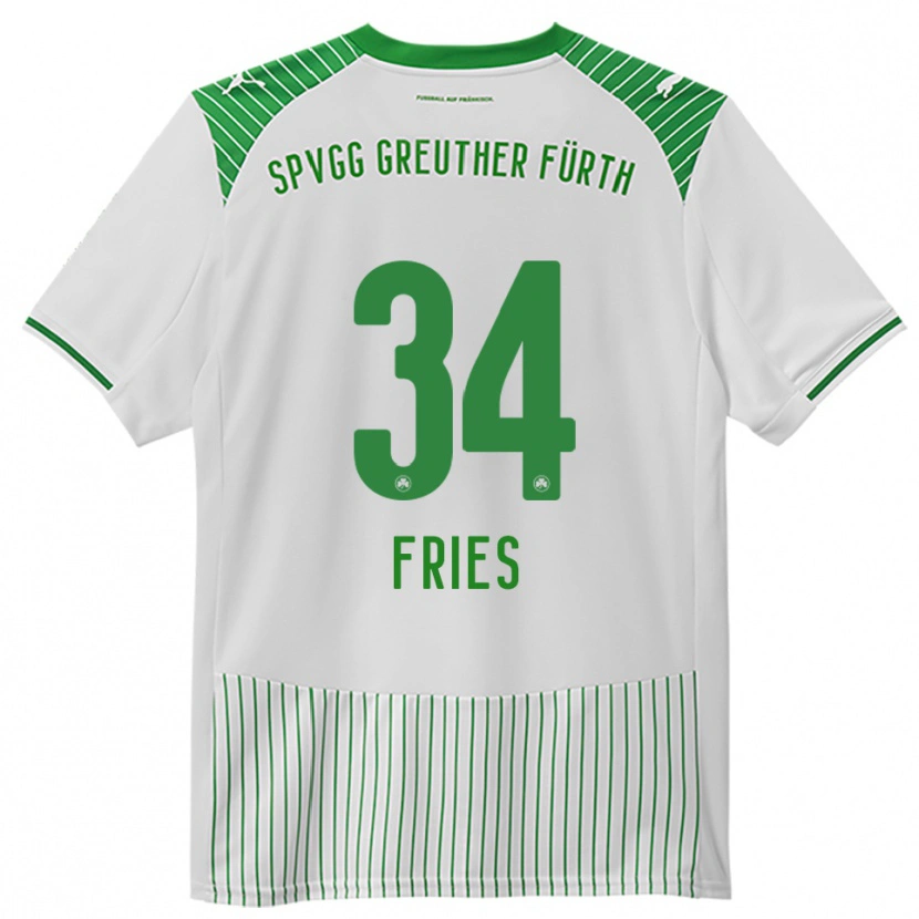 Danxen Herren Marlon Fries #34 Weiß Grün Heimtrikot Trikot 2025/26 T-Shirt