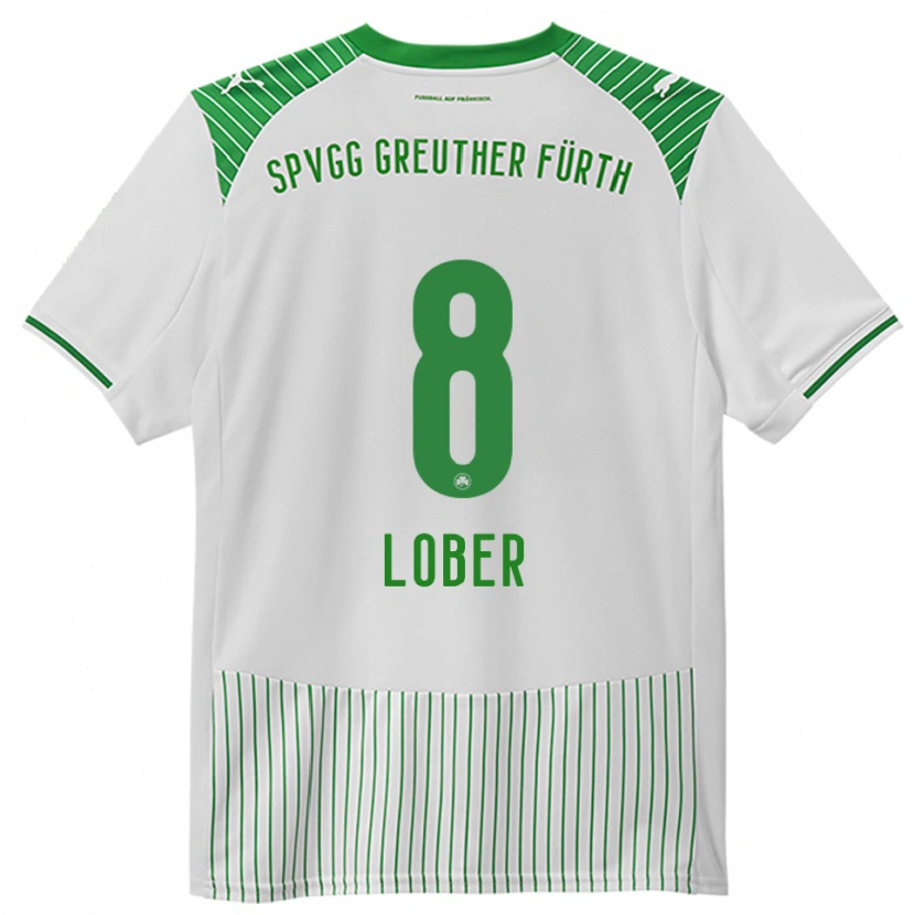 Danxen Herren Jannik Lober #8 Weiß Grün Heimtrikot Trikot 2025/26 T-Shirt