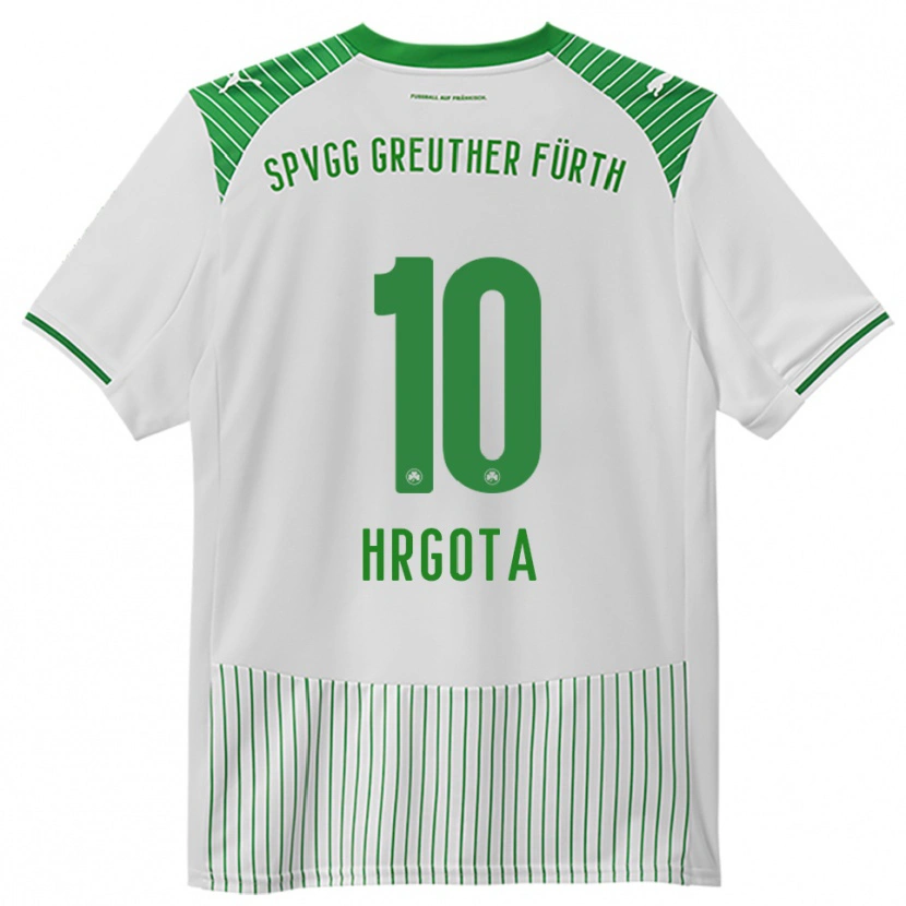 Danxen Herren Branimir Hrgota #10 Weiß Grün Heimtrikot Trikot 2025/26 T-Shirt
