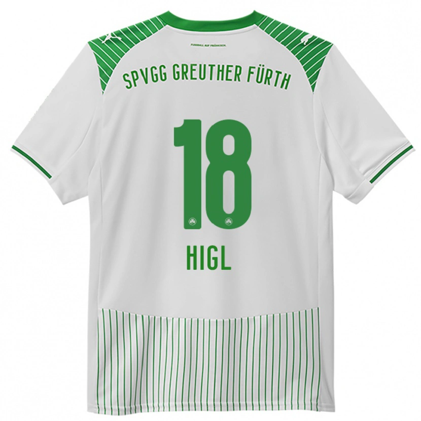 Danxen Herren Felix Higl #18 Weiß Grün Heimtrikot Trikot 2025/26 T-Shirt