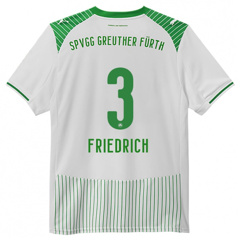 Danxen Herren Niklas Friedrich #3 Weiß Grün Heimtrikot Trikot 2025/26 T-Shirt