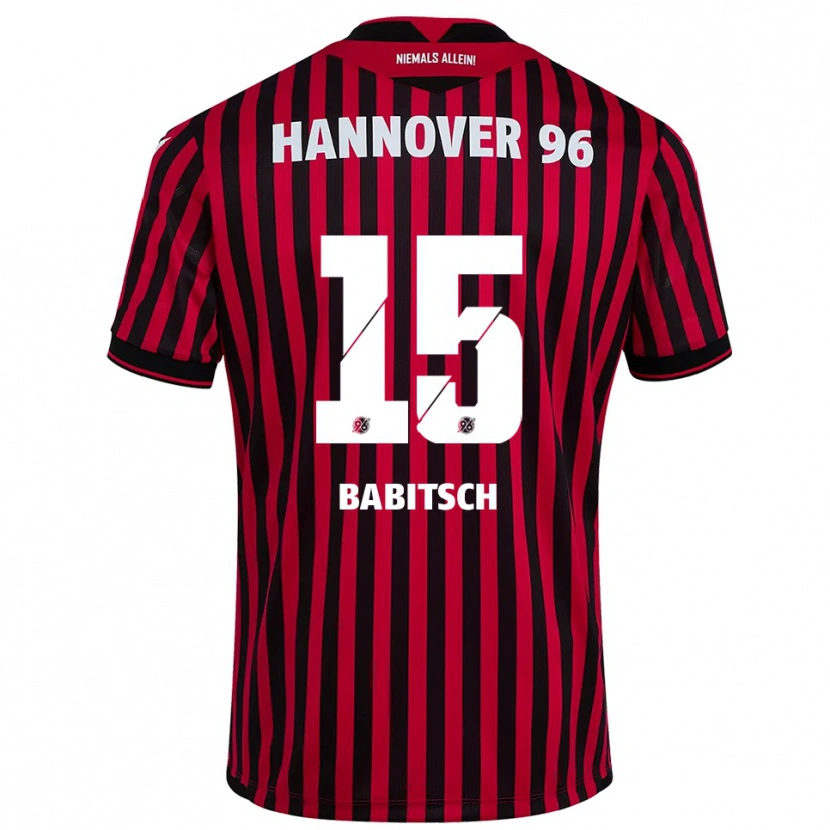Danxen Herren Alexander Babitsch #15 Rot Schwarz Heimtrikot Trikot 2025/26 T-Shirt