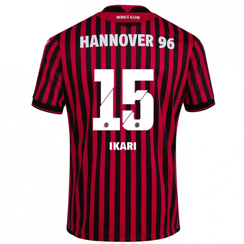 Danxen Herren Asuma Ikari #15 Rot Schwarz Heimtrikot Trikot 2025/26 T-Shirt