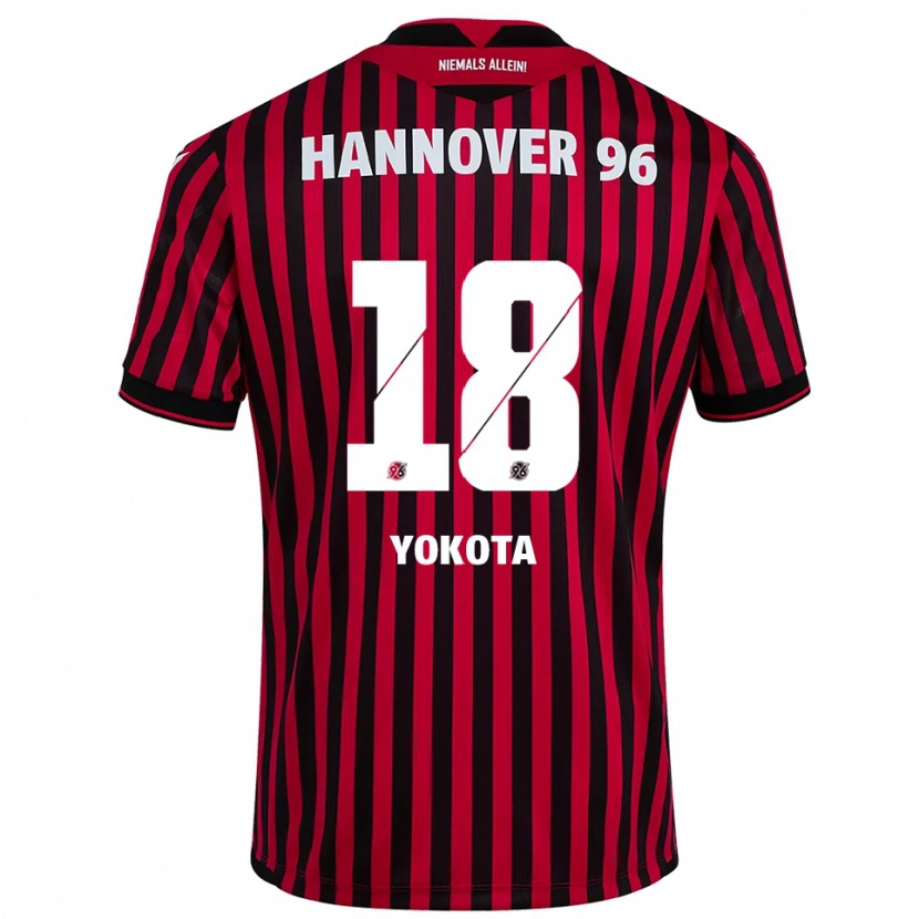 Danxen Herren Daisuke Yokota #18 Rot Schwarz Heimtrikot Trikot 2025/26 T-Shirt