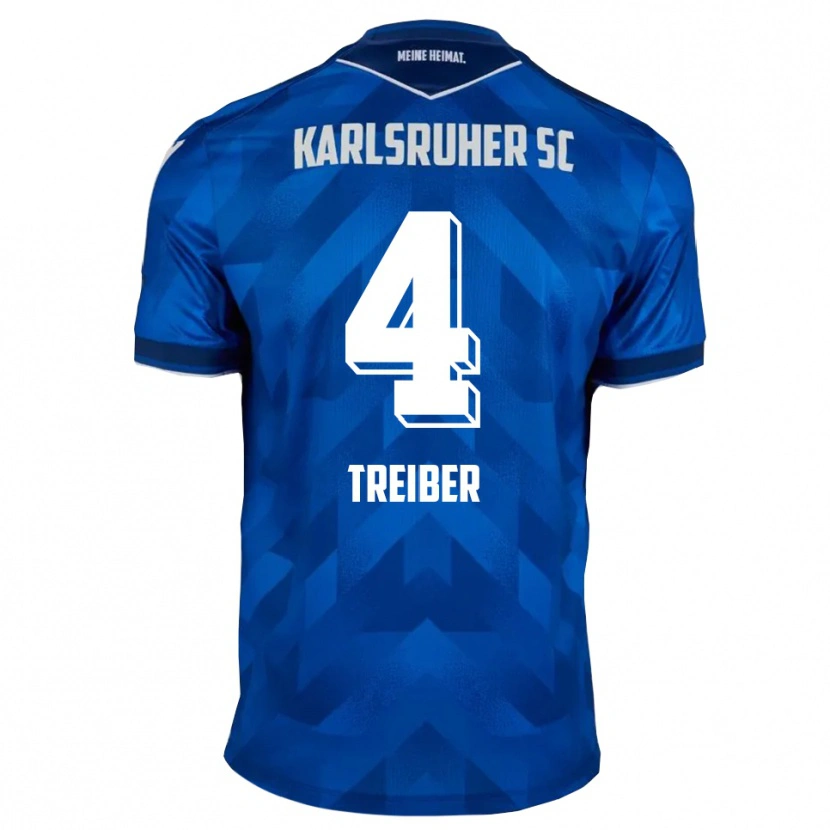 Danxen Herren Jannik Treiber #4 Blau Weiß Heimtrikot Trikot 2025/26 T-Shirt