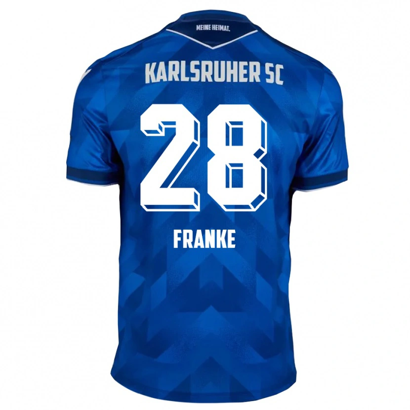 Danxen Herren Marcel Franke #28 Blau Weiß Heimtrikot Trikot 2025/26 T-Shirt