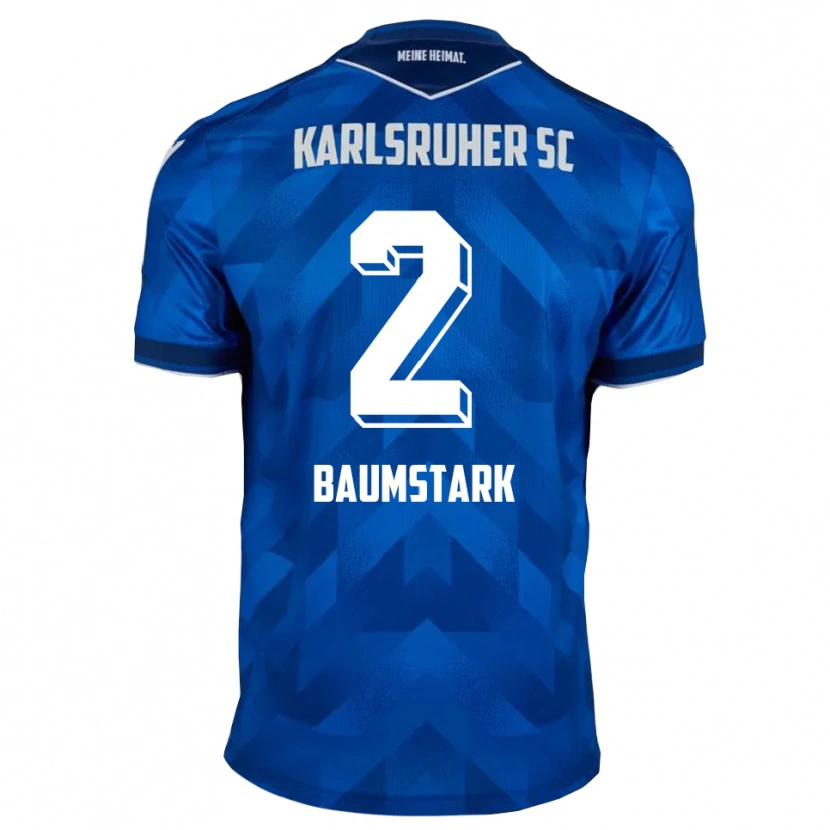Danxen Herren Max Baumstark #2 Blau Weiß Heimtrikot Trikot 2025/26 T-Shirt