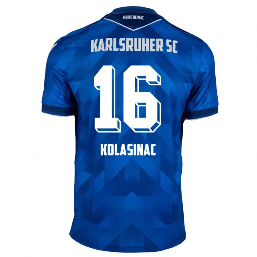 Danxen Herren Ajdin Kolasinac #16 Blau Weiß Heimtrikot Trikot 2025/26 T-Shirt