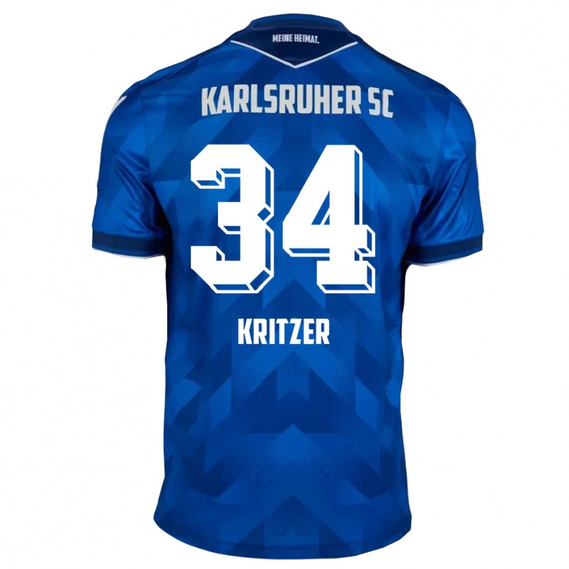 Danxen Herren Mateo Kritzer #34 Blau Weiß Heimtrikot Trikot 2025/26 T-Shirt