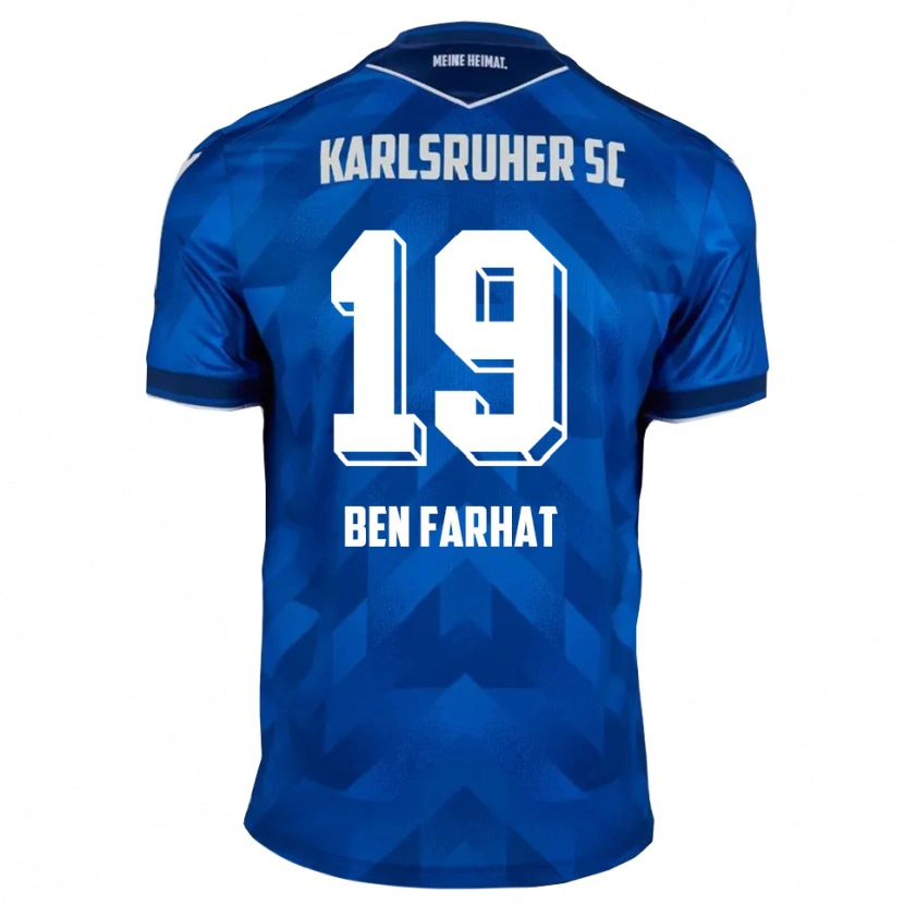 Danxen Herren Louey Ben Farhat #19 Blau Weiß Heimtrikot Trikot 2025/26 T-Shirt
