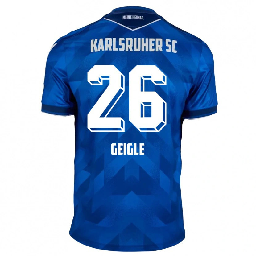 Danxen Herren Fynn Geigle #26 Blau Weiß Heimtrikot Trikot 2025/26 T-Shirt