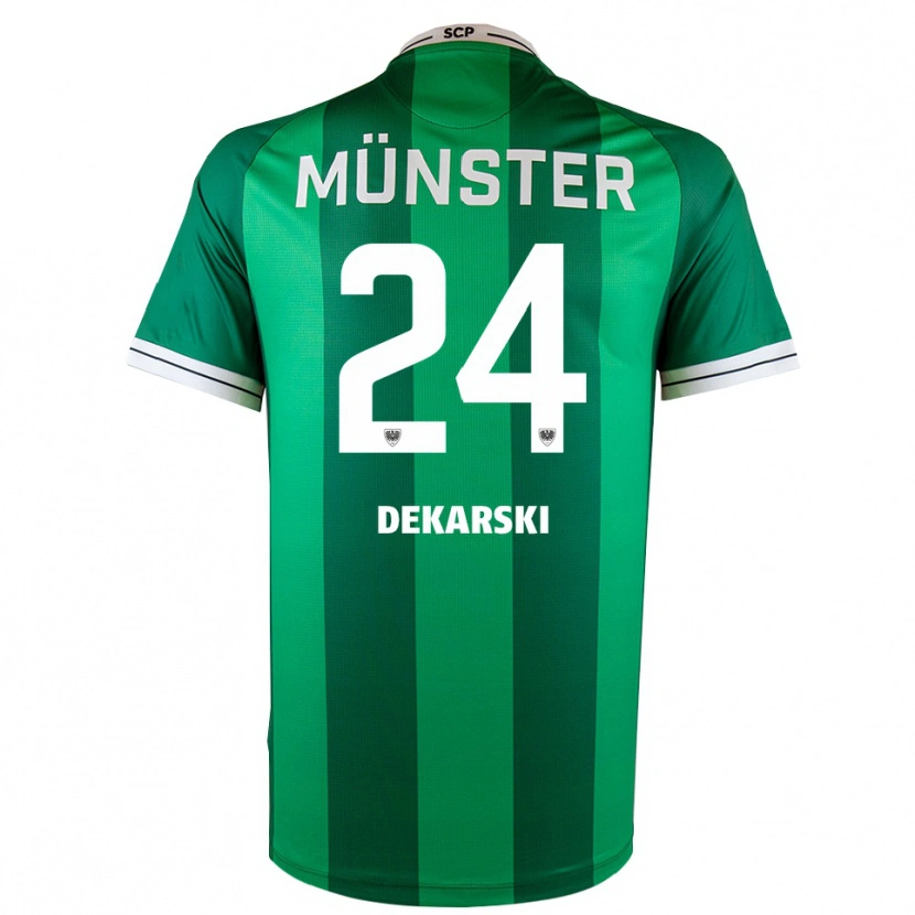 Danxen Herren Lasse Dekarski #24 Grün Weiß Heimtrikot Trikot 2025/26 T-Shirt