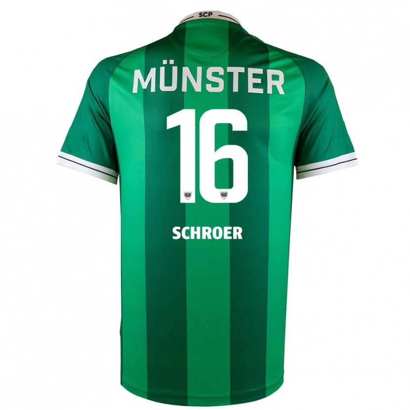 Danxen Herren Luca Schroer #16 Grün Weiß Heimtrikot Trikot 2025/26 T-Shirt